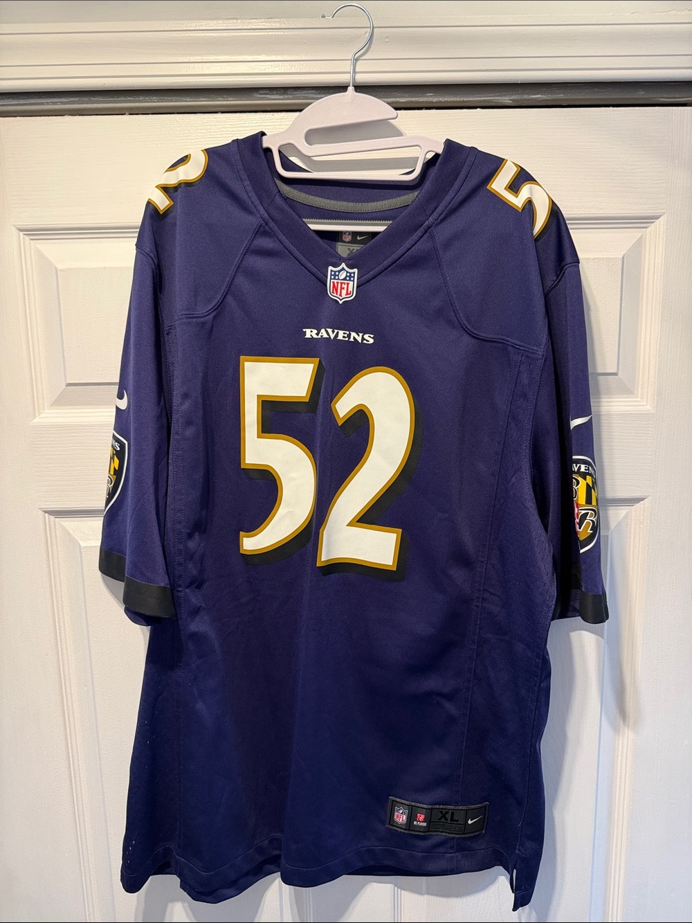 Nike Purple Baltimore Ravens #52 Football Jersey